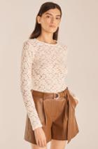 Rebecca Taylor Rebecca Taylor Lace Long-sleeve Top
