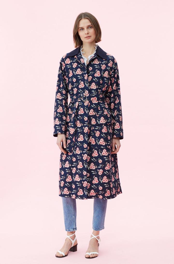 Rebecca Taylor Rebecca Taylor La Vie Adelle Floral Trench Coat