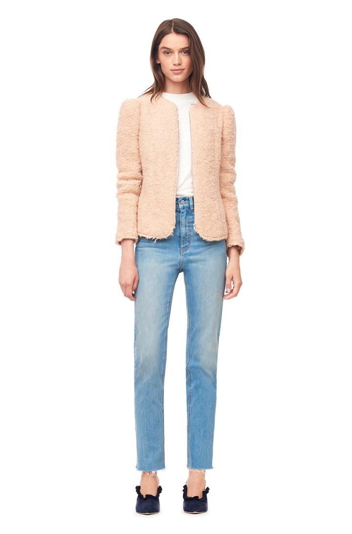 Rebecca Taylor Fluffy Tweed Jacket