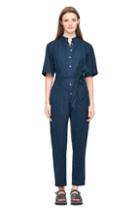 Rebecca Taylor La Vie Dahlia Dot Twill Jumpsuit