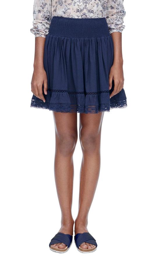 Rebecca Taylor Rebecca Taylor Gauze Ruched Skirt