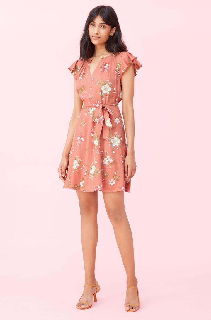 Rebecca Taylor Rebecca Taylor Lita Floral Silk Twill Dress