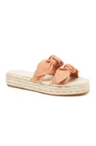 Rebecca Taylor Loeffler Randall Two Bow Espadrille Platform Sandal