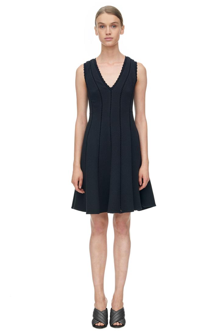 Rebecca Taylor Rebecca Taylor Sleeveless Diamond Texture Dress 8 Black
