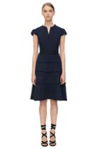 Rebecca Taylor Rebecca Taylor Short Sleeve Tweed Dress 6 Navy/black
