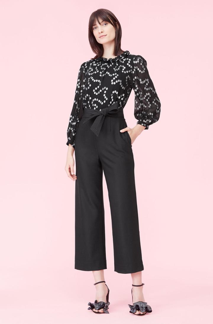 Rebecca Taylor Rebecca Taylor Metallic Nuage Clip Jumpsuit