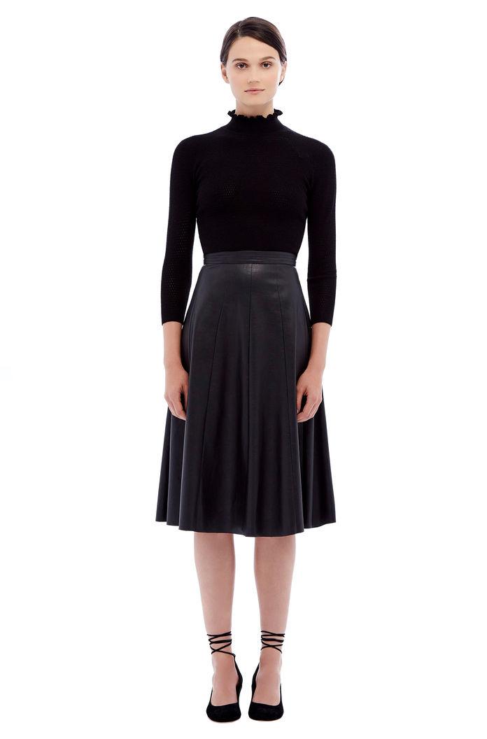 Rebecca Taylor Rebecca Taylor Merino Wool Turtleneck Pullover L Black