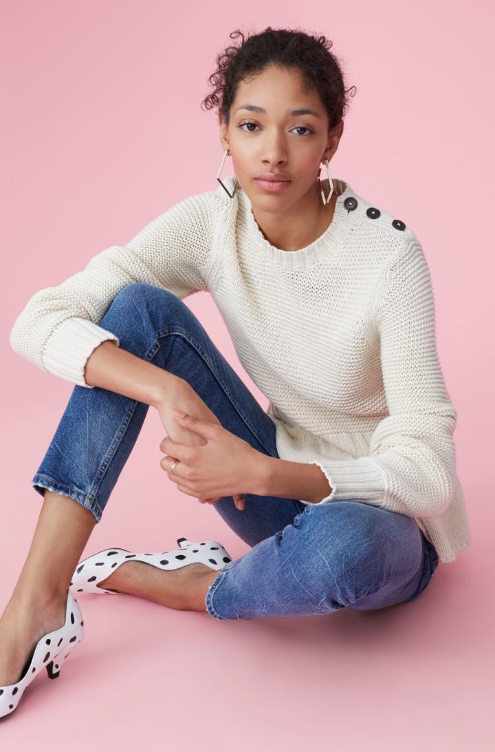 Rebecca Taylor La Vie Merino Peplum Pullover