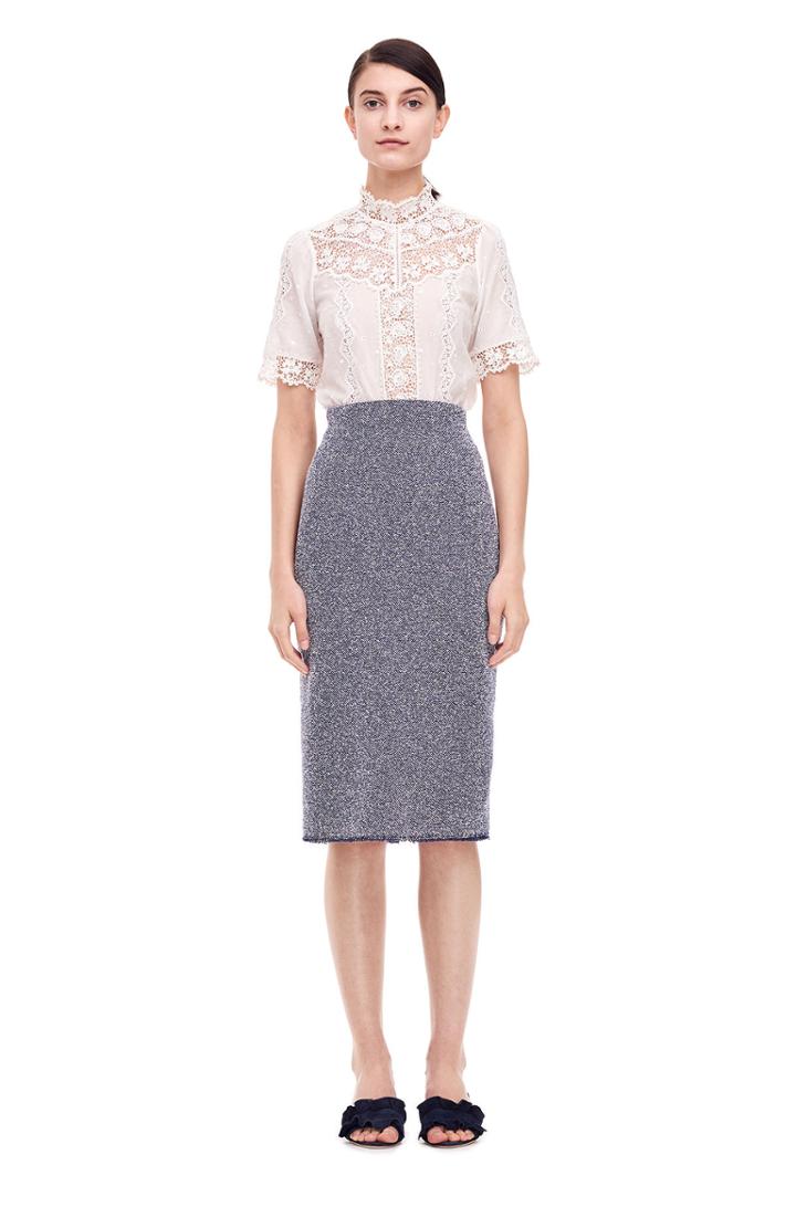 Rebecca Taylor Stretch Tweed Skirt