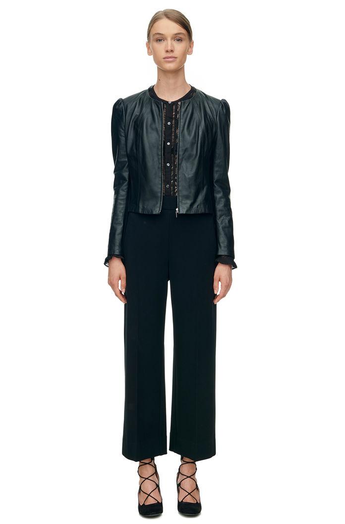Rebecca Taylor Rebecca Taylor Nappa Leather Jacket 4 Black