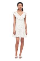Rebecca Taylor Adriana Embroidered Ruffle Dress