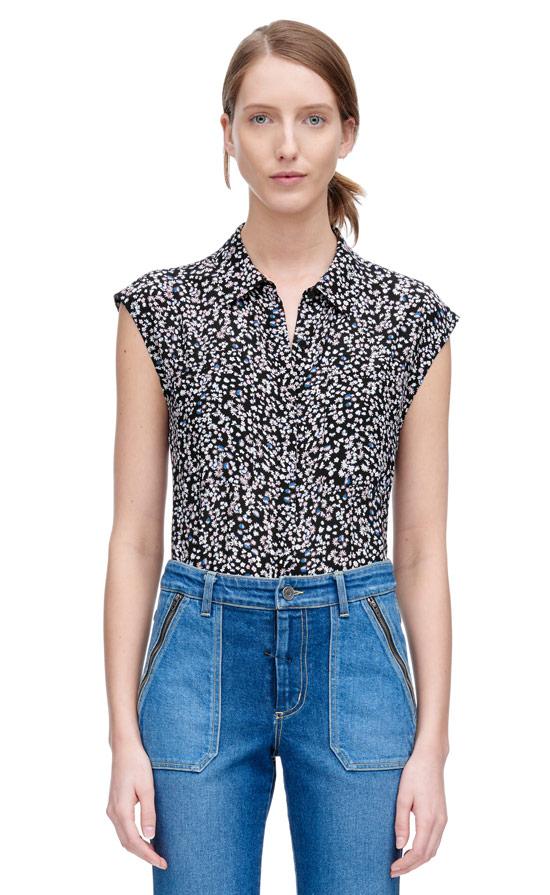 Rebecca Taylor Rebecca Taylor Sleeveless Pop Flower Top