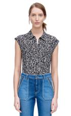Rebecca Taylor Rebecca Taylor Sleeveless Pop Flower Top