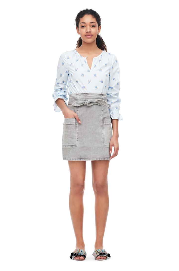 Rebecca Taylor La Vie Genevieve Leaf Poplin Top