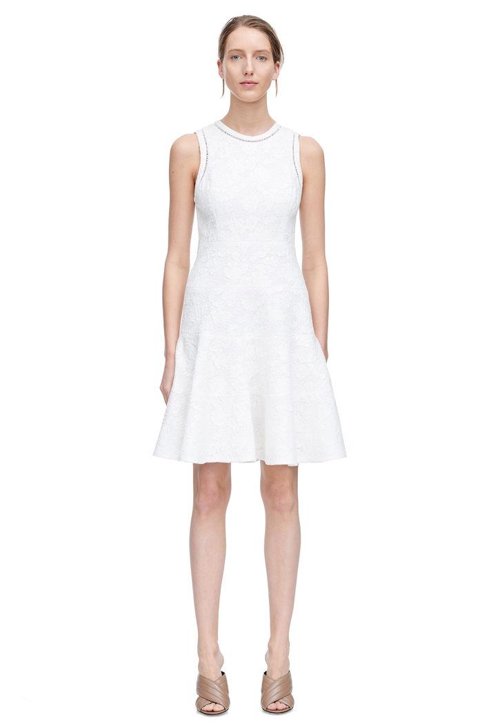 Rebecca Taylor Rebecca Taylor Sleeveless Knit Jacquard Dress 8 Sea Salt