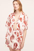 Rebecca Taylor Rebecca Taylor Sea Shore Linen-blend Cabana Shirt