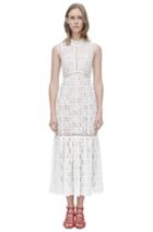 Rebecca Taylor Rebecca Taylor Sleeveless Crochet Lace Dress 8 Off White