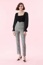 Rebecca Taylor Rebecca Taylor Silk Sleeve Merino Pullover Sweater Black, Size X-small