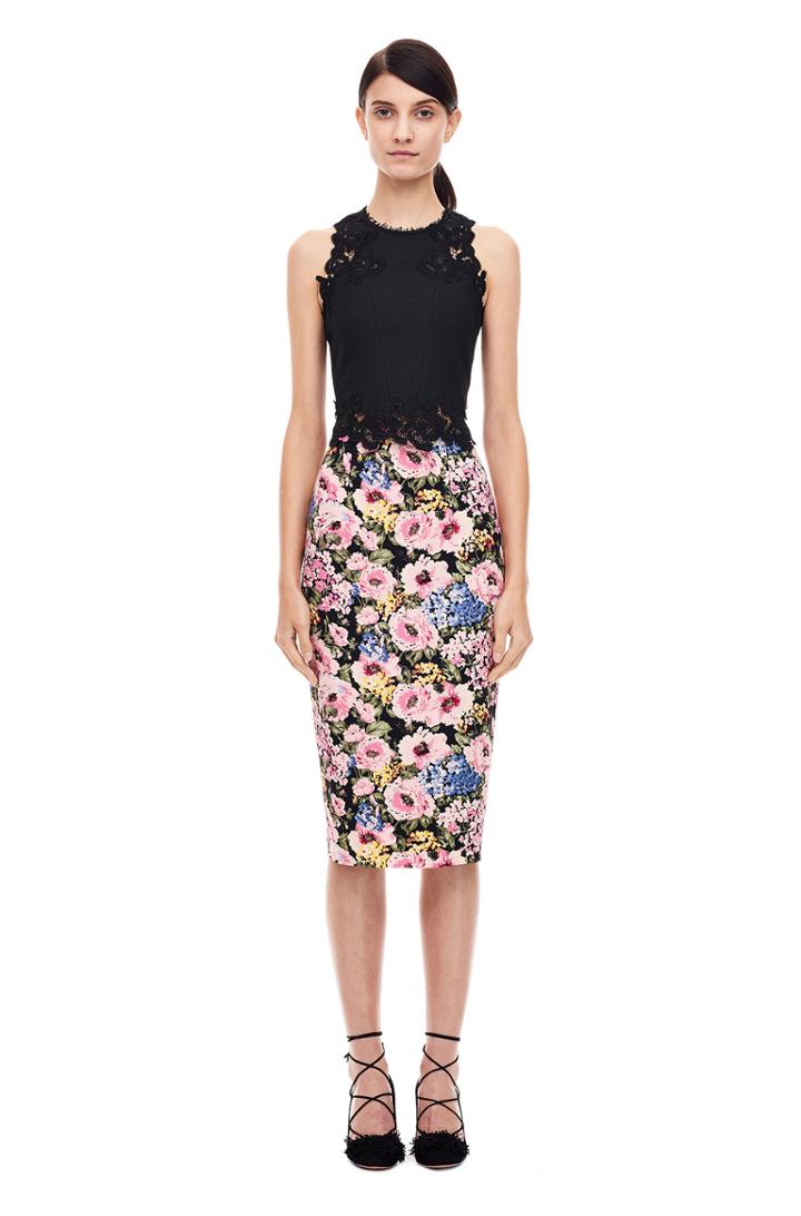 Rebecca Taylor Lavinia Rose Pencil Skirt