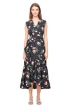 Rebecca Taylor Ikat Tulip Poplin Wrap Dress