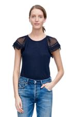 Rebecca Taylor Rebecca Taylor Knit Top With Silk