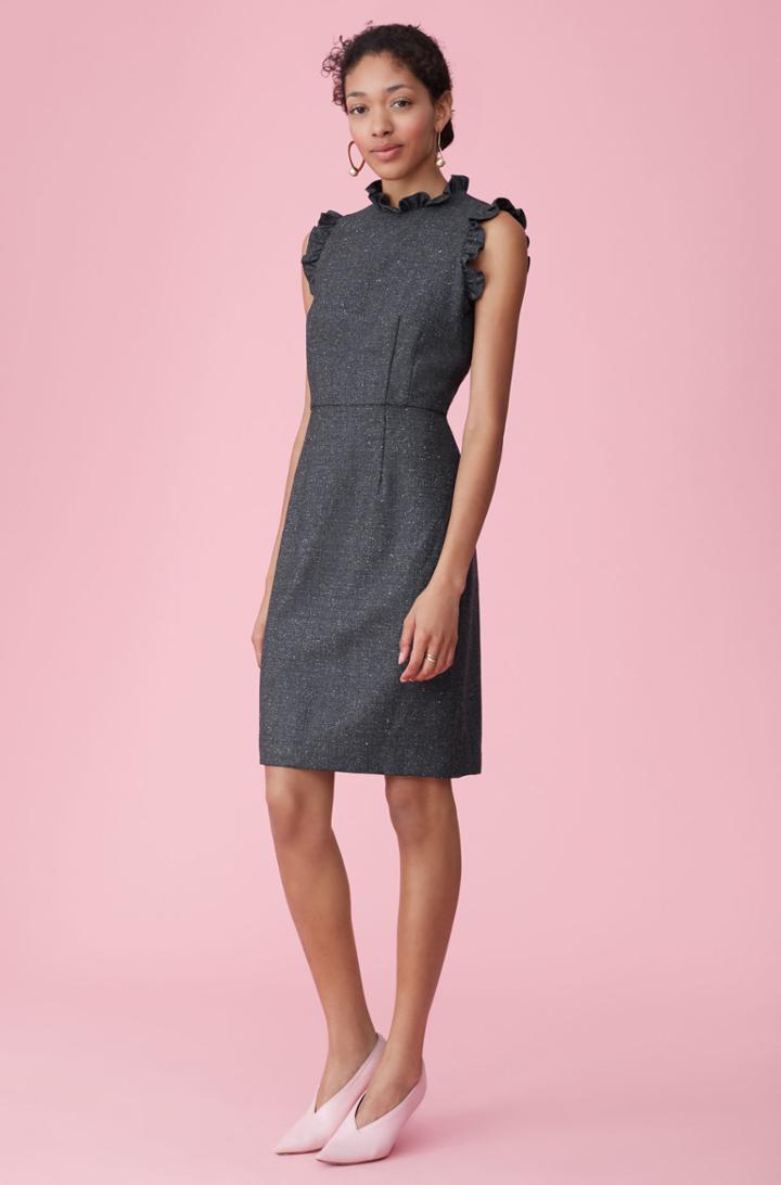 Rebecca Taylor Speckled Herringbone Dress
