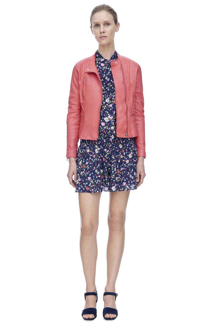 Rebecca Taylor Rebecca Taylor Washed Leather Jacket 4 Melon Pop