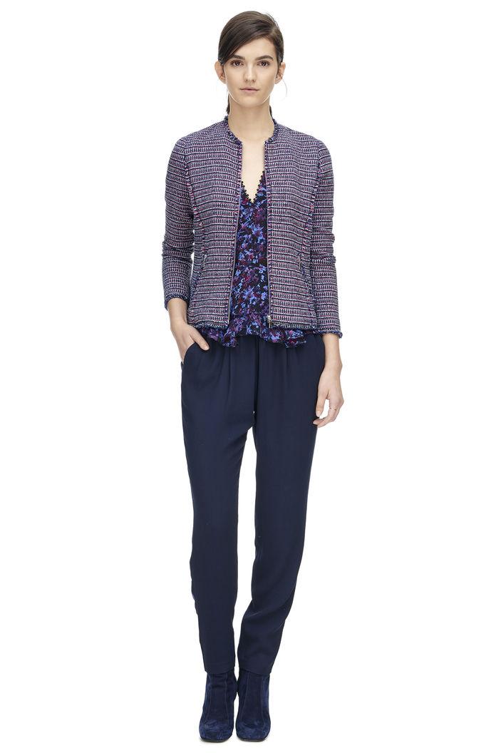 Rebecca Taylor Rebecca Taylor Graphic Tweed Jacket 8 Navy Combo