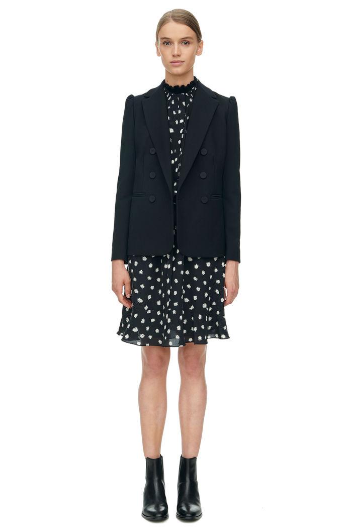 Rebecca Taylor Rebecca Taylor Double Breasted Suiting Blazer 4 Black