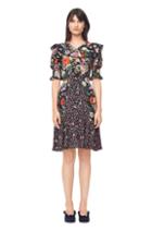 Rebecca Taylor Mixed Print Silk Dress