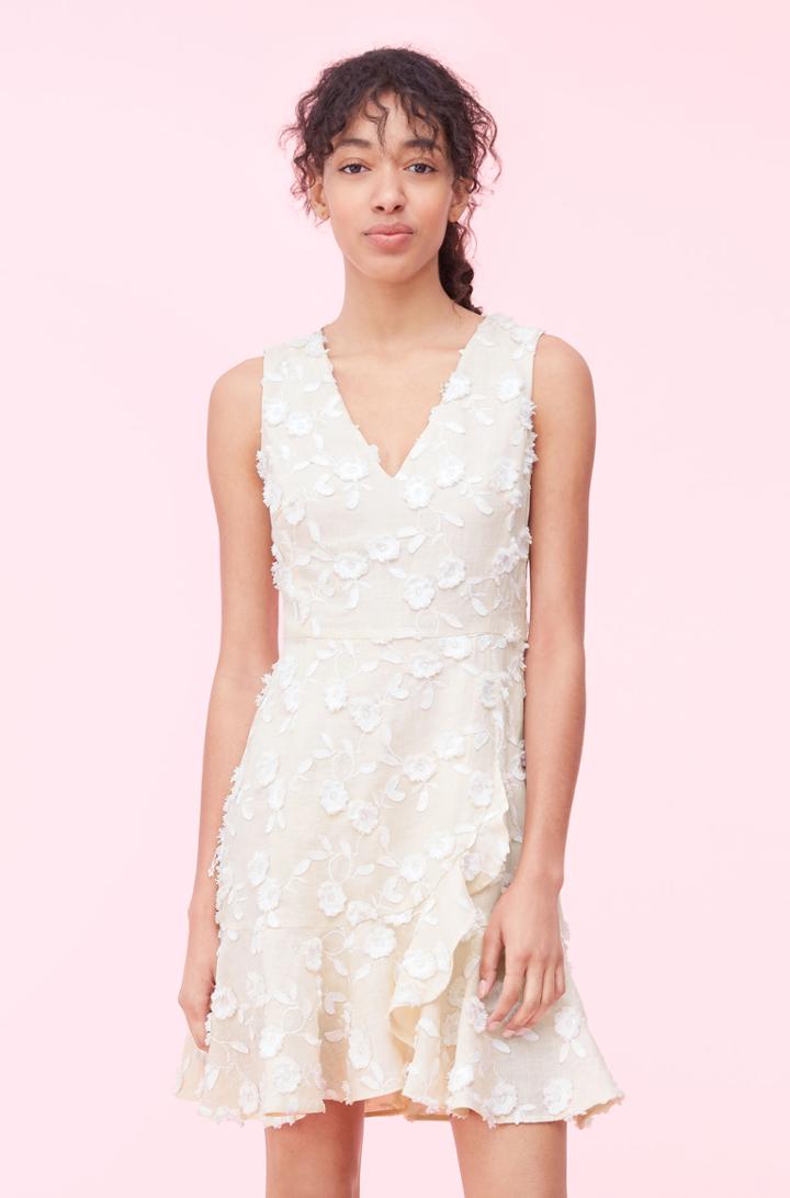 Rebecca Taylor Rebecca Taylor Nicola Embroidered Wrap Dress