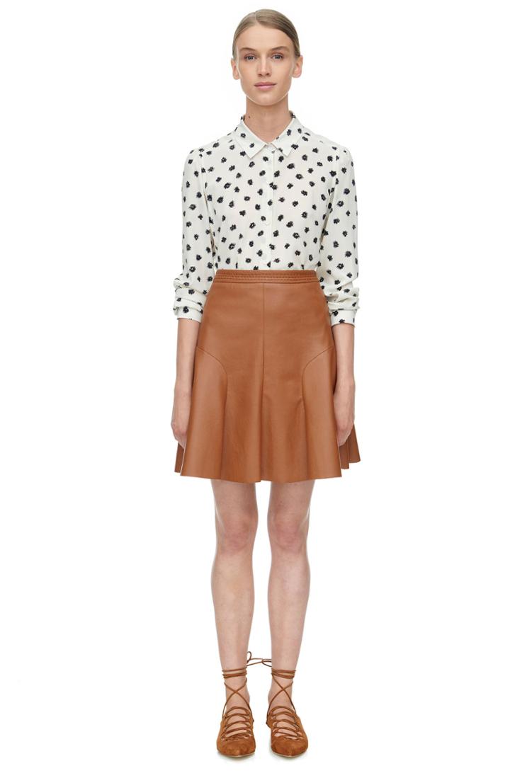 Rebecca Taylor Rebecca Taylor Long Sleeve Dandelion Print Top 8 Chalk/black
