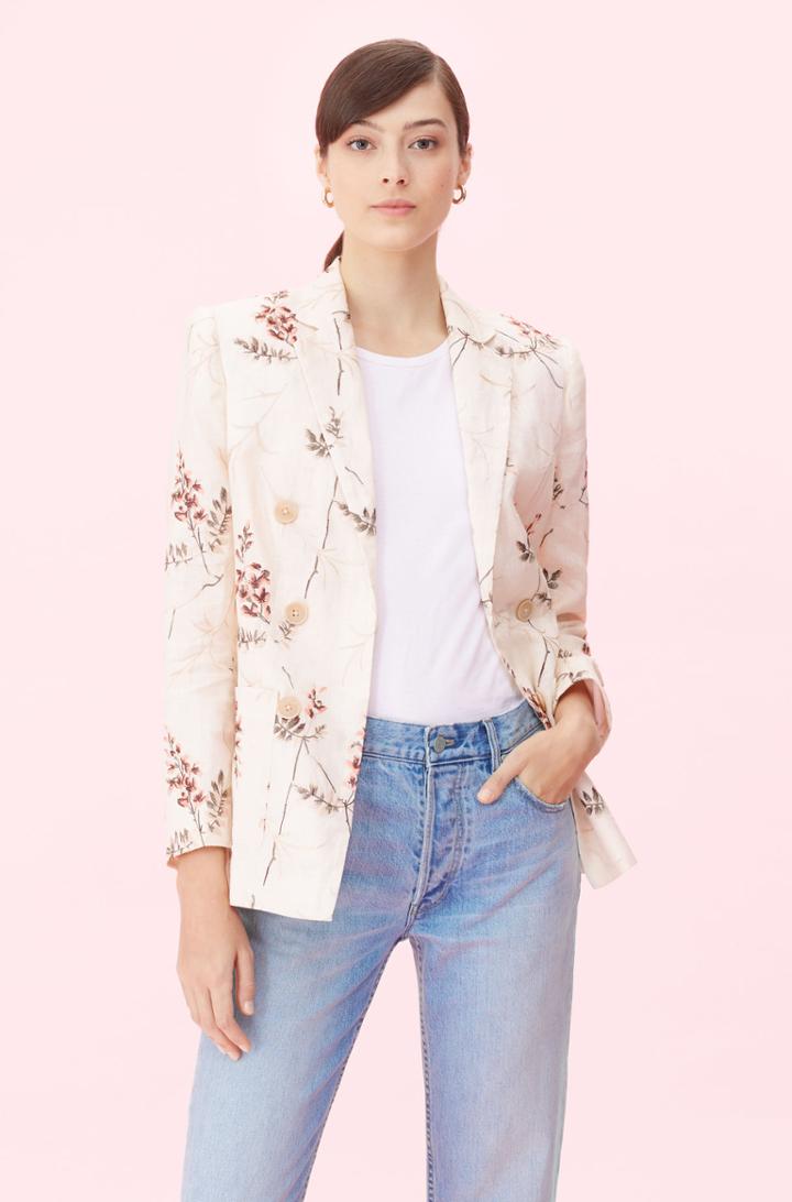 Rebecca Taylor Rebecca Taylor Ivie Fleur Embroidered Blazer