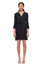 Rebecca Taylor Silk Double Georgette Shirtdress