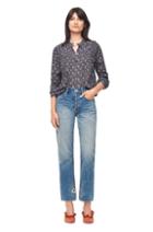 Rebecca Taylor La Vie Angelique Leaves Print Top