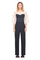 Rebecca Taylor Tuxedo Wool Trouser
