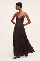 Rebecca Taylor Rebecca Taylor Ruched Mesh Maxi Dress