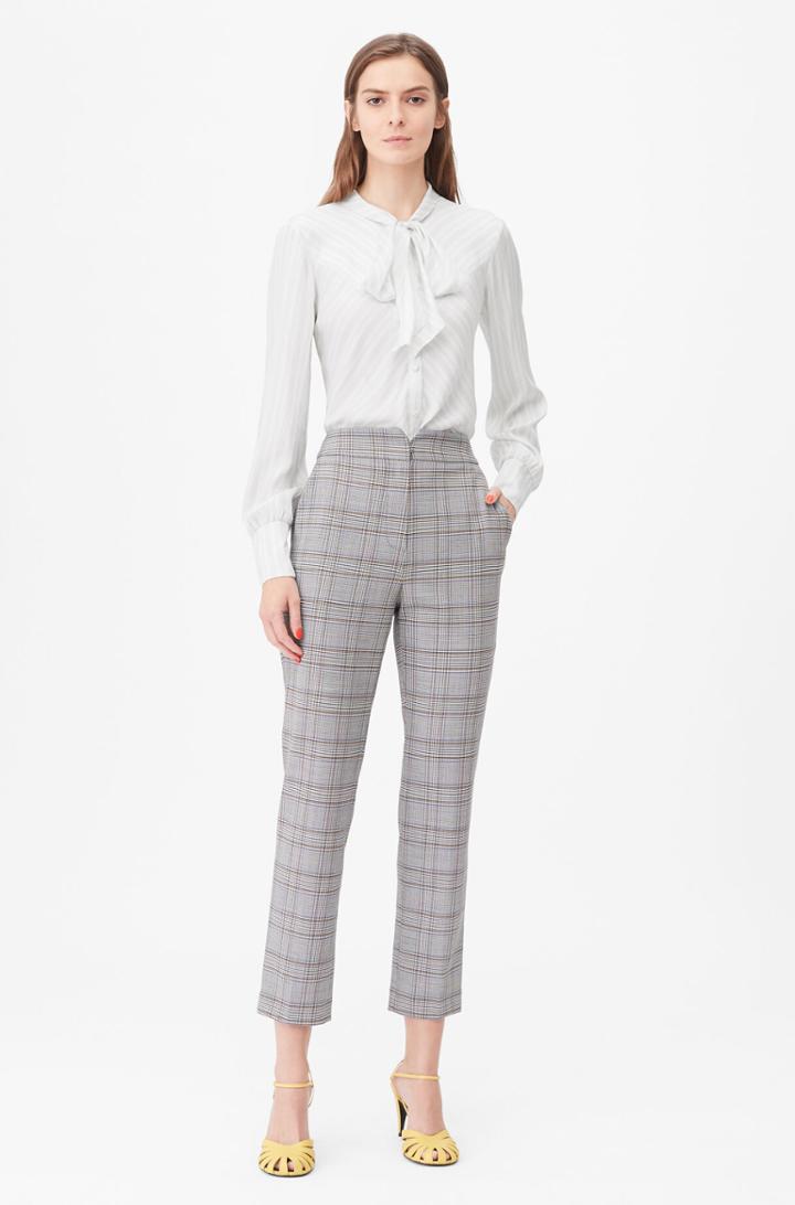 Rebecca Taylor Rebecca Taylor Tailored Plaid Suiting Notch Pant