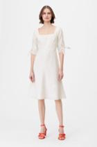 Rebecca Taylor Rebecca Taylor Tailored Stretch Linen Blend Dress