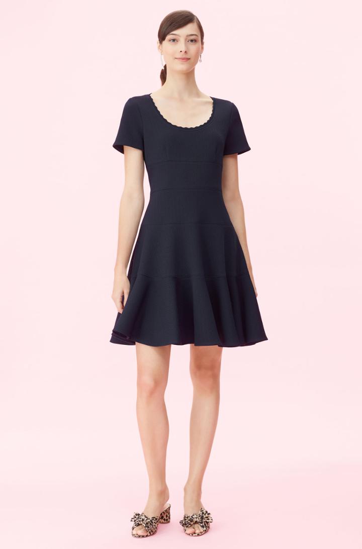 Rebecca Taylor Rebecca Taylor Stretch Texture Scoop Neck Dress