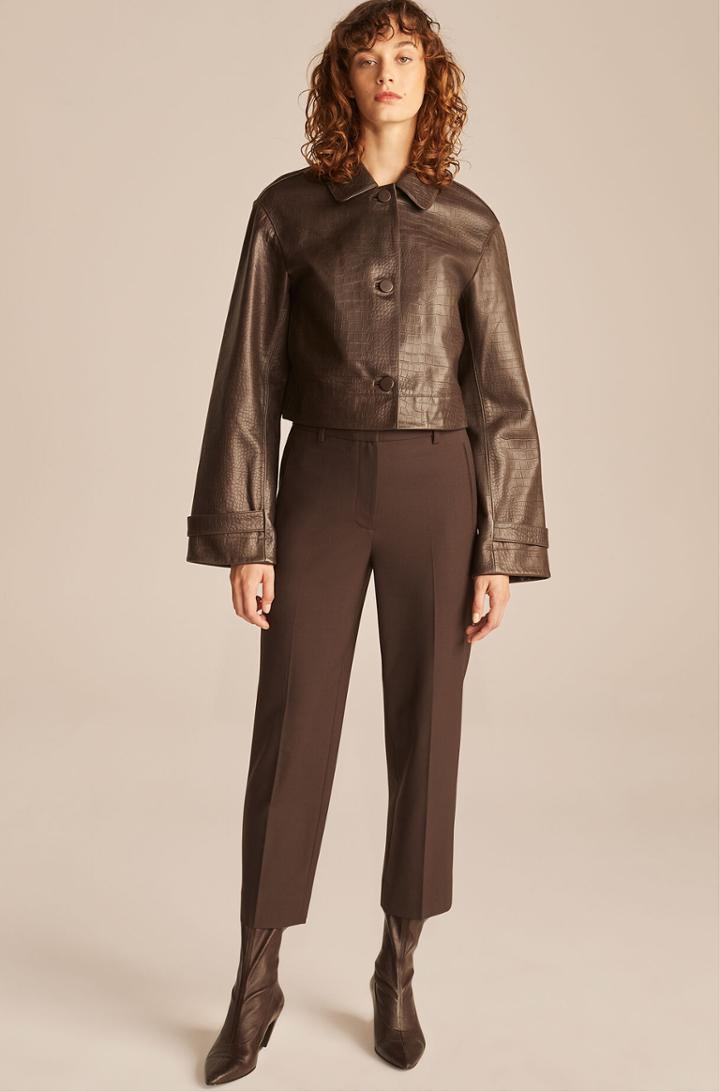Rebecca Taylor Rebecca Taylor Slim Cropped Cigarette Pant