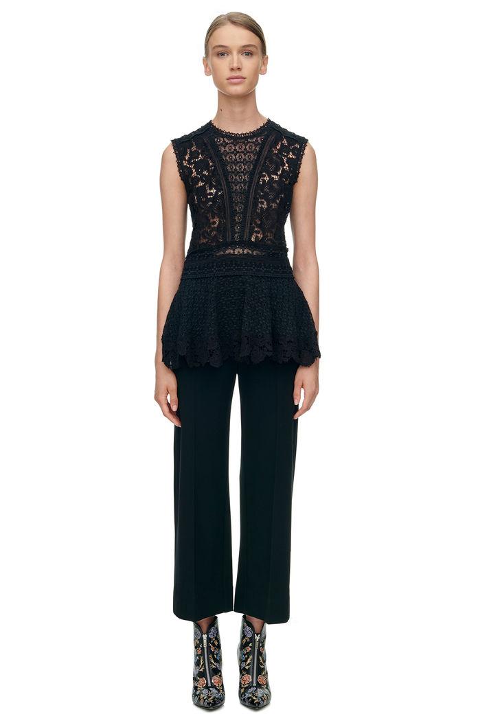 Rebecca Taylor Rebecca Taylor Sleeveless Lace Mix Top 4 Black