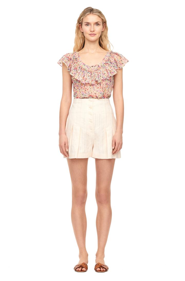 Rebecca Taylor Textured Stripe Short