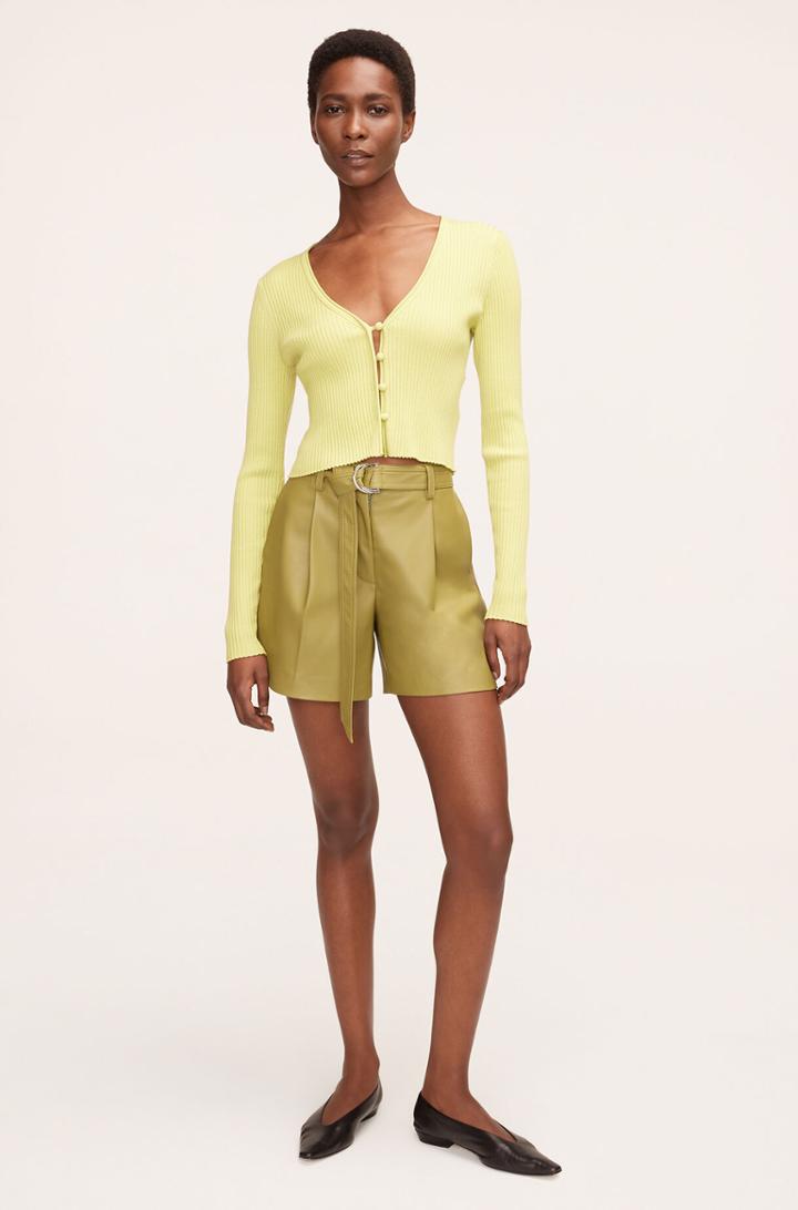Rebecca Taylor Rebecca Taylor Vegan Leather Belted Short