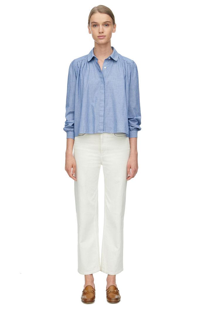 Rebecca Taylor Rebecca Taylor La Vie Yarn Dye Striped Top Xs Indigo Stripe