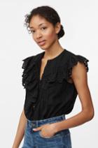 Rebecca Taylor La Vie Satin Stripe Dobby Top