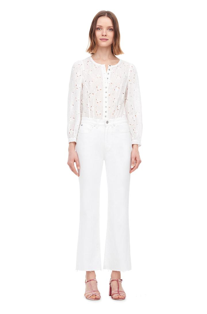 Rebecca Taylor La Vie Sweet Pea Embroidered Top