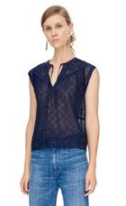 Rebecca Taylor Rebecca Taylor Sleeveless Ada Embroidered Top