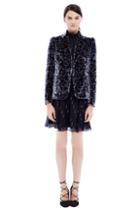 Rebecca Taylor Rebecca Taylor Velvet Liane Floral Blazer 10 Navy Combo