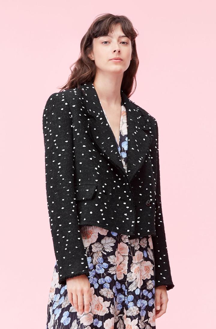 Rebecca Taylor Rebecca Taylor Boucle Dot Tweed Jacket
